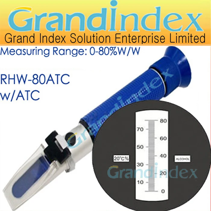 Розничная вино/э/Baume рефрактометр RHW 80ATC Бесплатная доставка|refractometer baume|wine