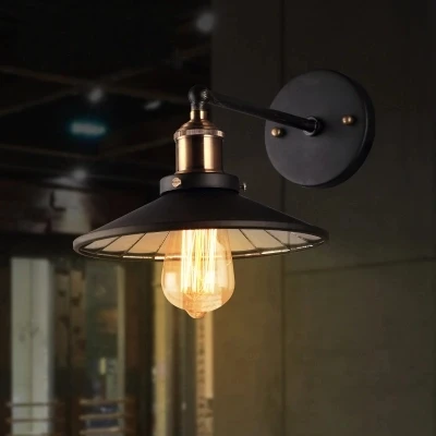 

Loft Style Iron Industrial Vintage Wall Lamp Bedside Wall Light Fixtures For Dining Room RH Edison Wall Sconce Indoor Lighting