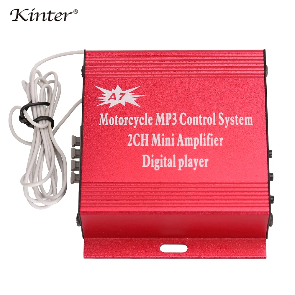 Kinter A7 для усилитель кард ридер DC12V воспроизведения аудио в USB TF через Lound наушников