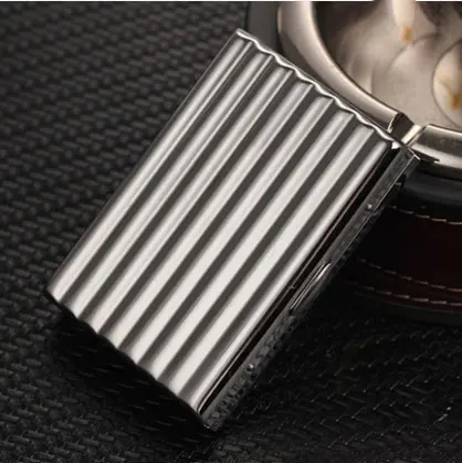 silver 16 cigarette Держатель 10-20 шт женский ультра-тонкий чехол для сигарет портативный ящик для сигарет Золотой Серебряный легкий элегантный чехол для сигарет подарки - Цвет: silver 16 cigarette