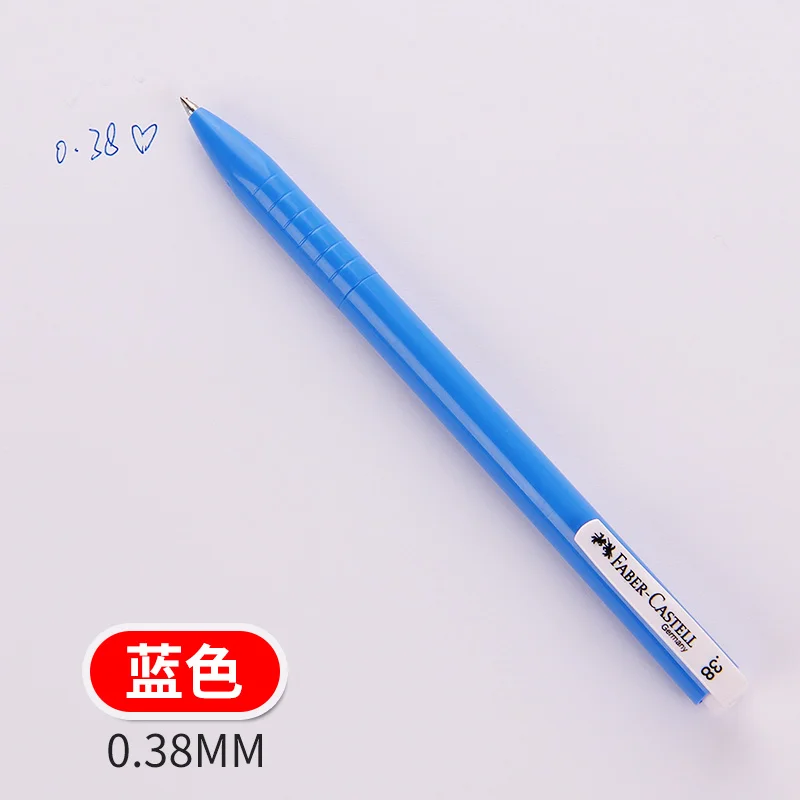 BLUE 038MM 5 шт.(Германия) FABER-CASTELL RX гель Треугольники стержень прессы гелевая ручка 0,38/0,5/0,7 мм гелевая ручка черного цвета - Цвет: BLUE 038MM