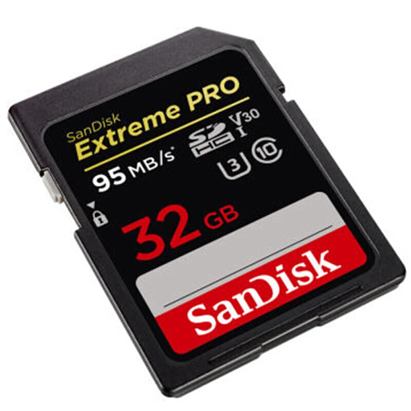 Sandisk Extreme Pro 32 Гб SDHC UHS-I карты SDHC V30 Class 10 U3 в формате 4K UHD, ESP Технология до 95 МБ/с. слот для карт памяти Trans Flash SDCard