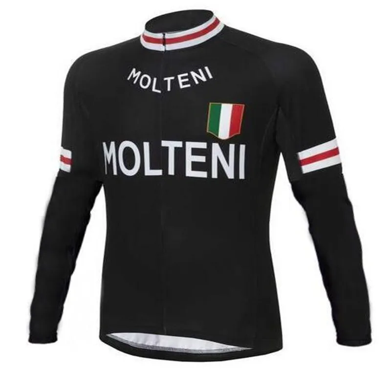 MOLTENI майки для велоспорта мужчин с длинным рукавом Джерси pro team тонкая ретро