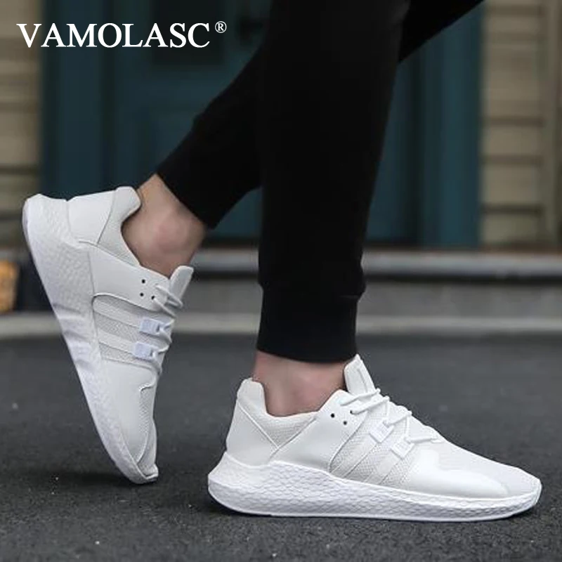 VAMOLASC New Men's Sport Mesh Running Shoes Lace-up Comfortable Breathable Lightweight Outdoor Sneakers | Спорт и развлечения