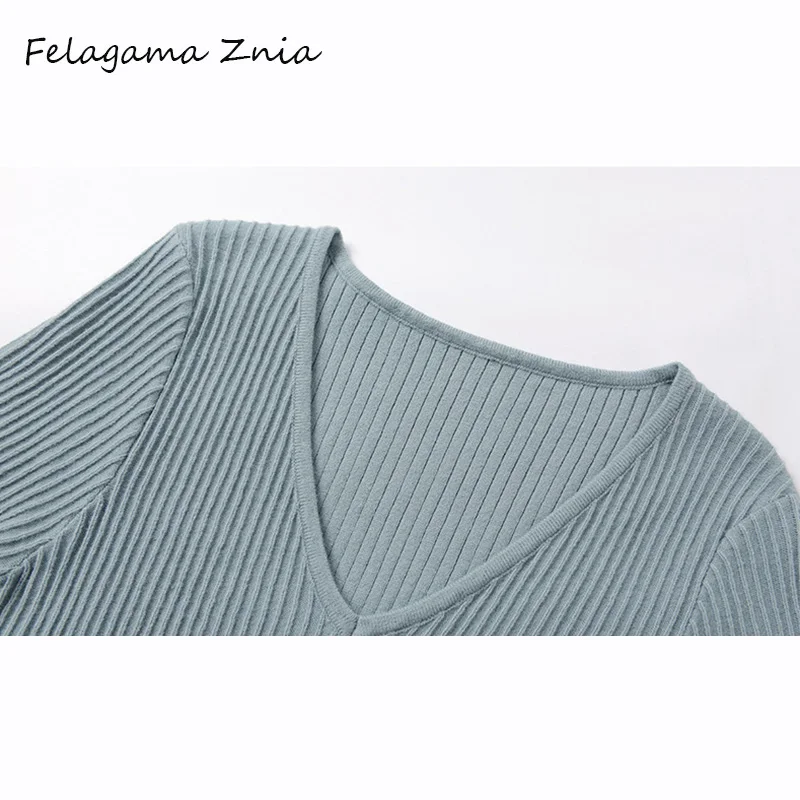 Felagama Znia элегантное платье-футляр с рюшами женское трикотажное платье длинным