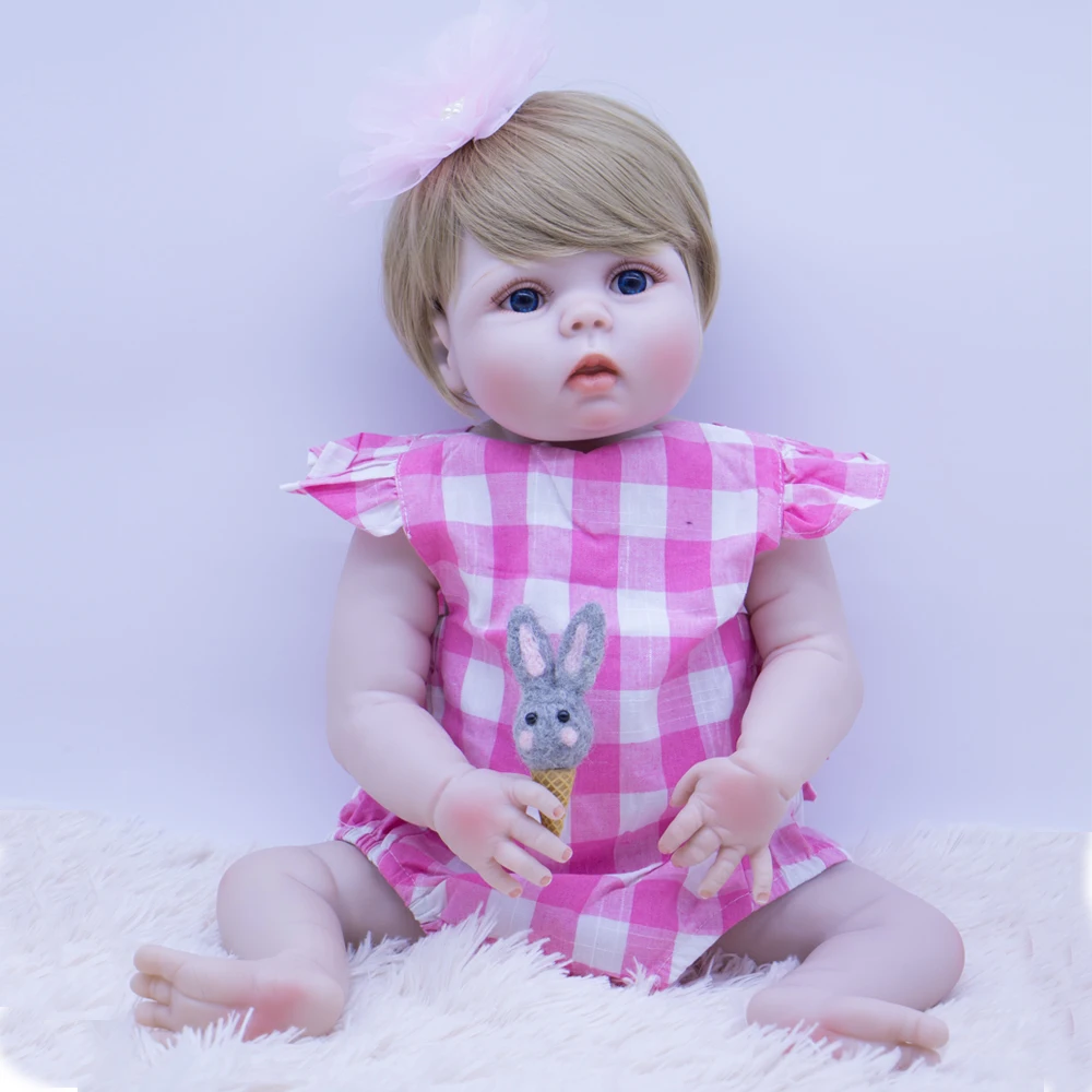 Кукла reborn Игрушки для девочек подарок силиконовый корпус Винил babies bebe real alive bonecas