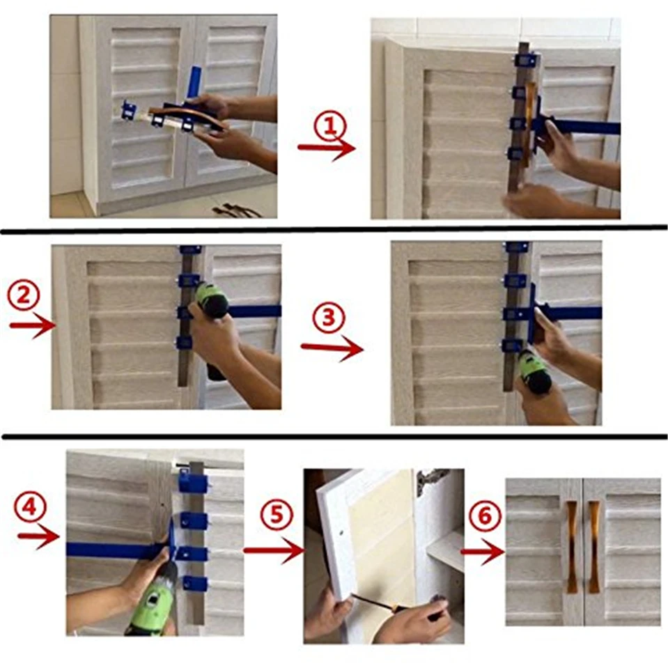 

Meijiabuy Multifunctional Furniture Woodworking Punching Positioner Adjustable Auxiliary Installation Opening Positioning