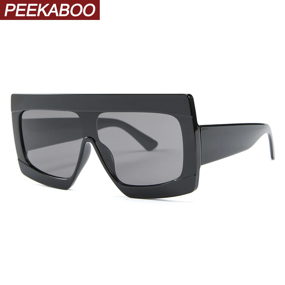 Peekaboo, черные, леопардовые, цельные солнцезащитные очки, женские, негабаритные,, летние подарочные элементы, квадратные солнцезащитные очки для мужчин, uv400