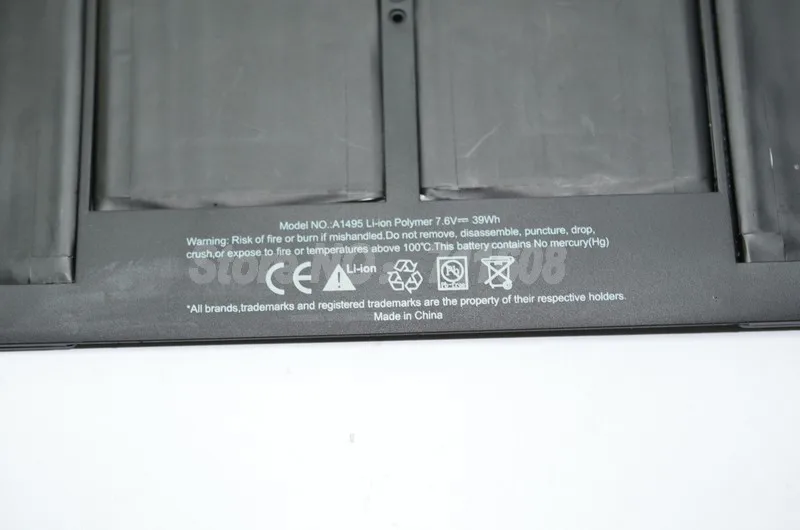 Батарея для ноутбука JIGU Apple MacBook Air MD712ZP/A MC965LL/A MD761CH/B MJVE2CH/A MD711ZP/A Замена: A1495|laptop
