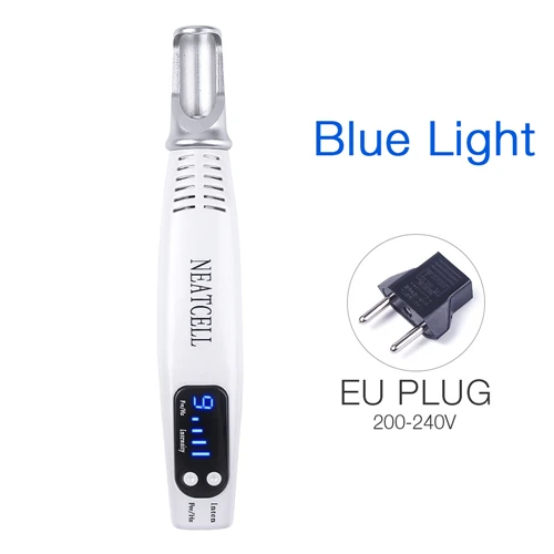 Blue EU PLUG Picosecond лазерный светильник-ручка, терапия, тату шрам, удаление крот, веснушек, удаление темных пятен, устройство для ухода за кожей, устройство для красоты, Neatcell - Цвет: Blue EU PLUG