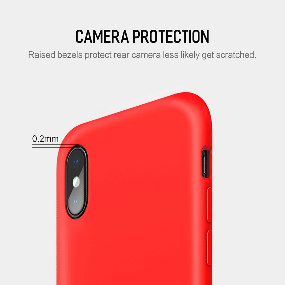Силиконовый чехол ROCK Liquid для iPhone X 10, роскошный мягкий чехол из микрофибры для телефона, защитный чехол для iPhone 10 X, чехол Couqe