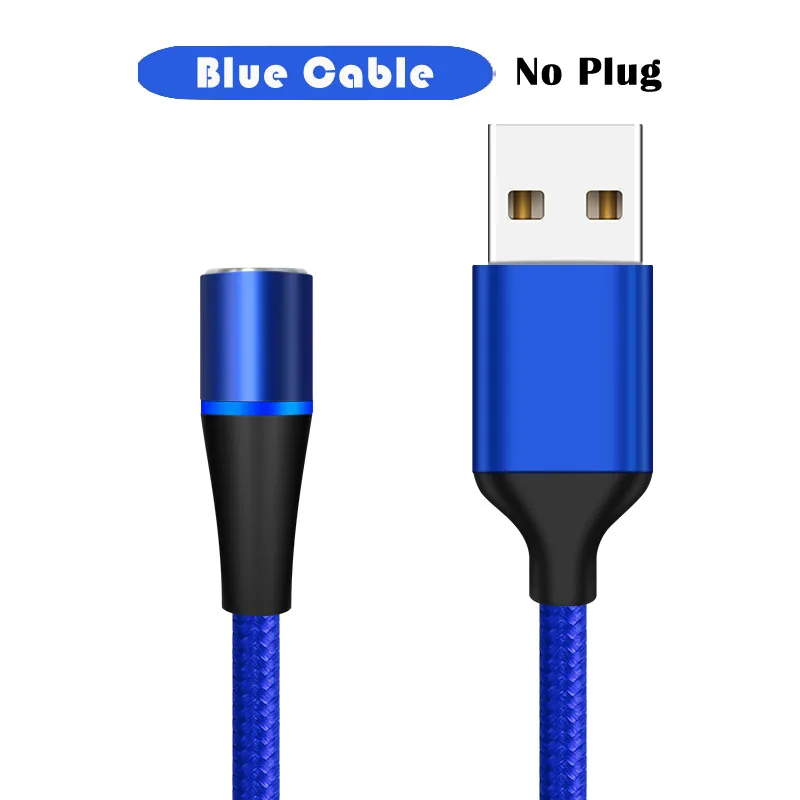 3A Быстрая зарядка Micro USB Магнитный кабель зарядное устройство Тип C Android Магнитный кабель передачи данных телефона провод шнур для iPhone 6 7 samsung Xiaomi - Цвет: Blue Cable Only
