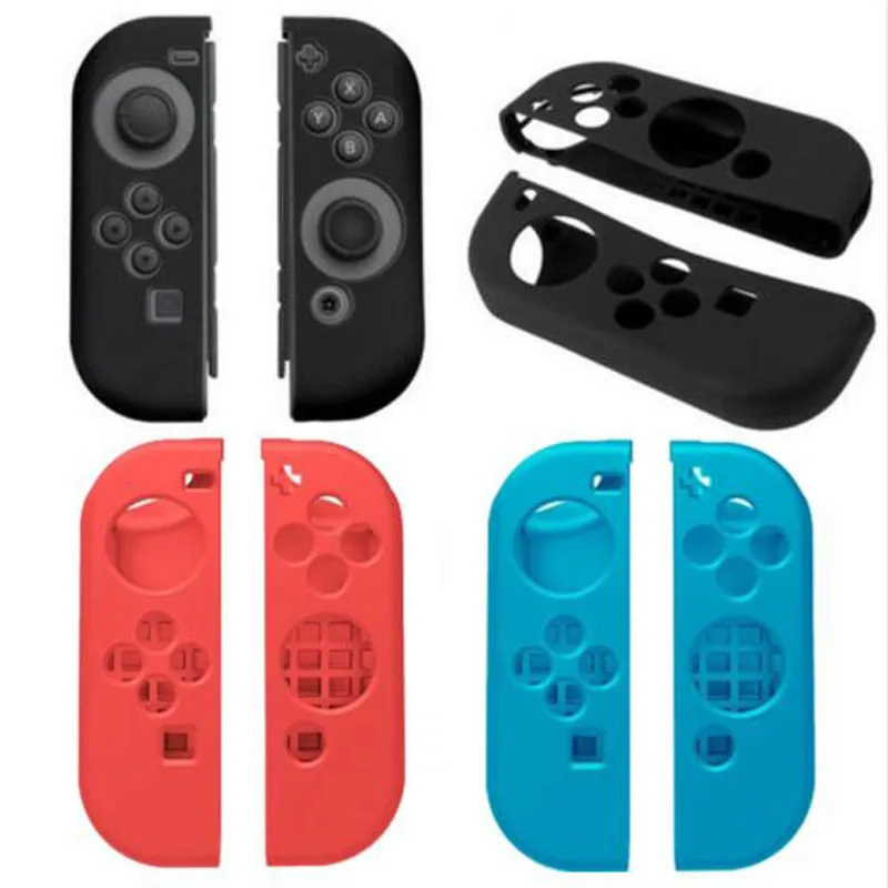 Силиконовый мягкий защитный чехол из кожи чехол+ JoyCon геймпад джойстик ручки джойстик колпачки Крышка для kingd переключатель NS Joy-Con контроллер