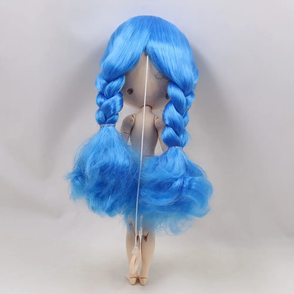 Кукла Blyth 30 см с белой кожей милые синие плетеные волосы стиль 1/6 шарнирное тело