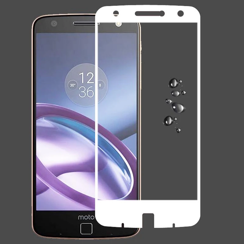 3D закаленное стекло для Motorola Moto Z Force Полное покрытие экрана Взрывозащищенная