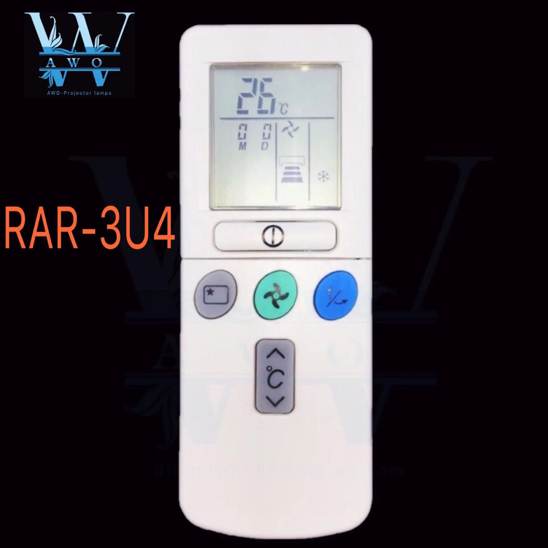 

AWO 1PCS Universal new Air Conditioner Remote Control For Hitachi RAR-3U4 RAR-2P2 RAR-3U3