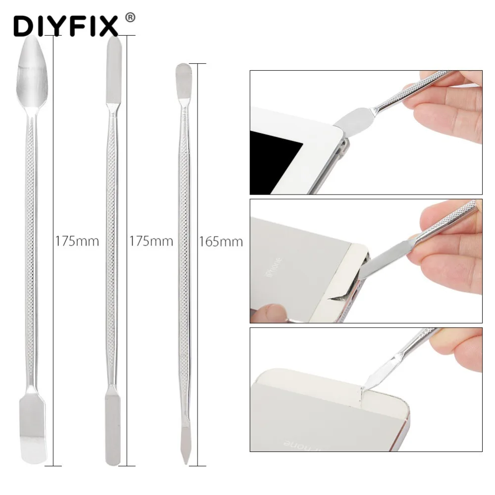 DIYFIX 11 шт. набор инструментов для ремонта мобильного телефона набор металлических опор магнитный инструмент для iPhone планшетный компьютер инструменты для открывания