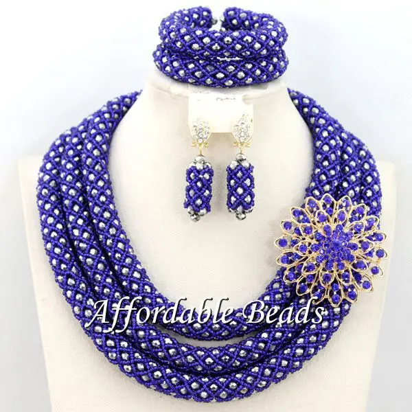 Великолепный модный набор бусин чудесный Свадебный комплект ювелирных изделий