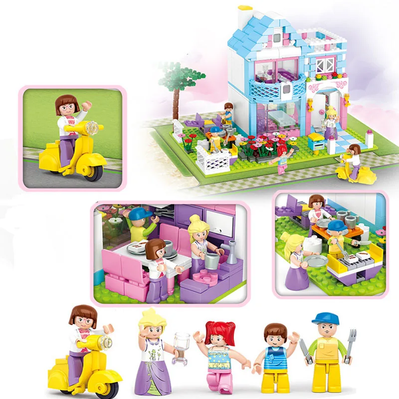 Миниатюрный Кукольный домик Kitoz коробка для комнаты домашняя вилла садовая