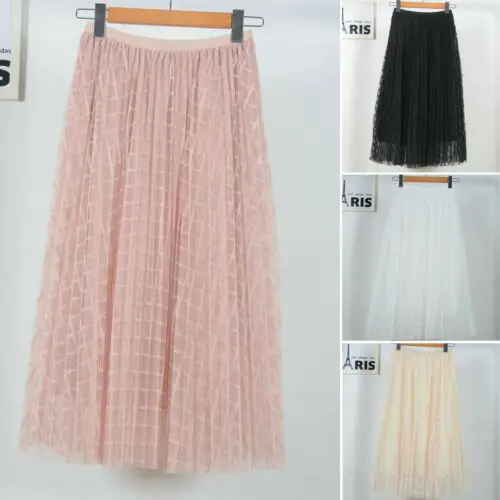 Женская юбка пачка розовая с высокой талией и оборками для пляжа 2019|Женские юбки|