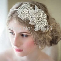 2021 new wholesale and retail fashion handmade crystal beads bridal hairbands wedding party hair accessories