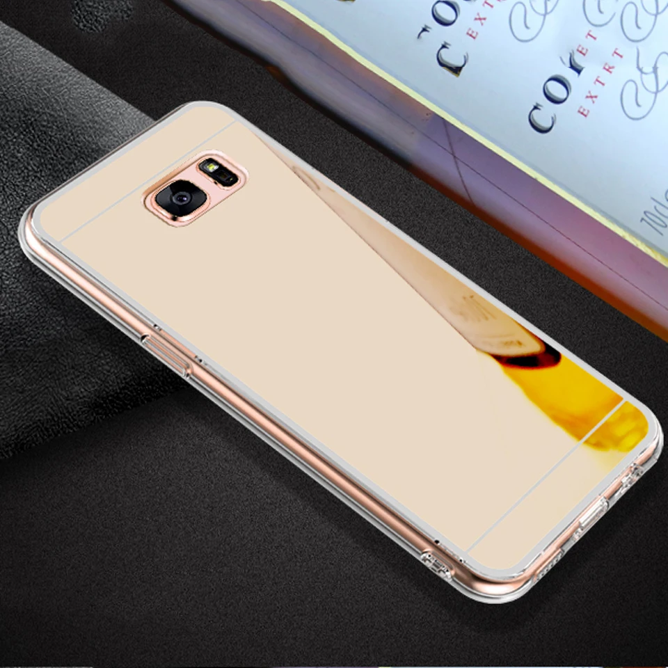 Glitter Mirror TPU Case For Samsung Galaxy S7 Edge S8 S9 Plus Note 8 9 J3 J5 J7 A3 A5 A7 2016 2017 Cover On J4 J6 J8 A6 A8 2018 |