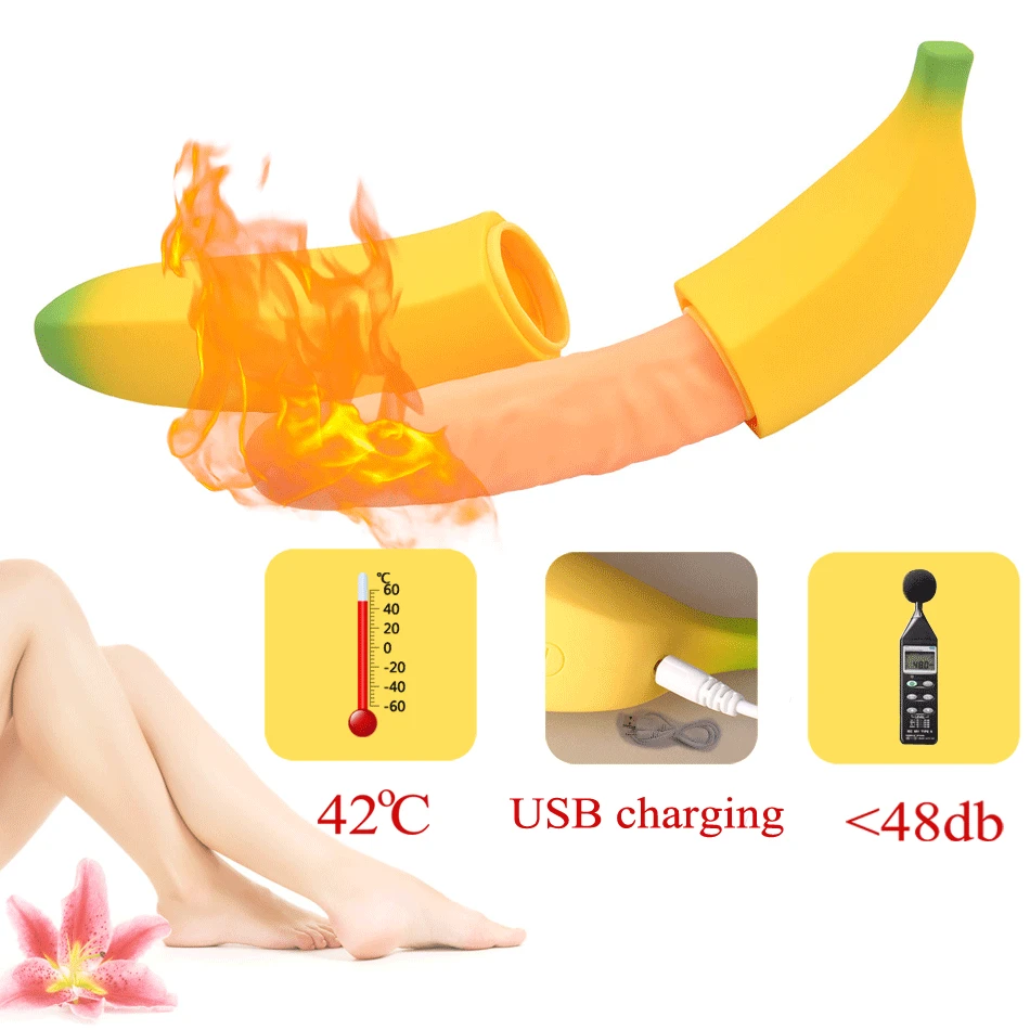 Реалистичный фаллоимитатор вибратор банан пенис стимуляция точки G Клитор