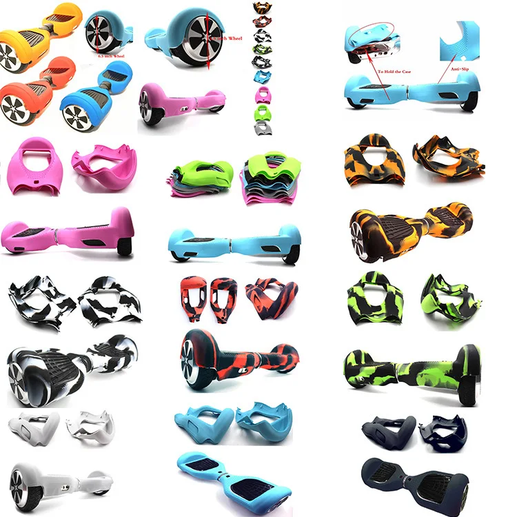 Крутая ступенчатая Резина Hoverboard силиконовый чехол/защита/оболочка педаль/полый полный/половина для ХОВЕРБОРДА силиконовый чехол для 6 дюймов