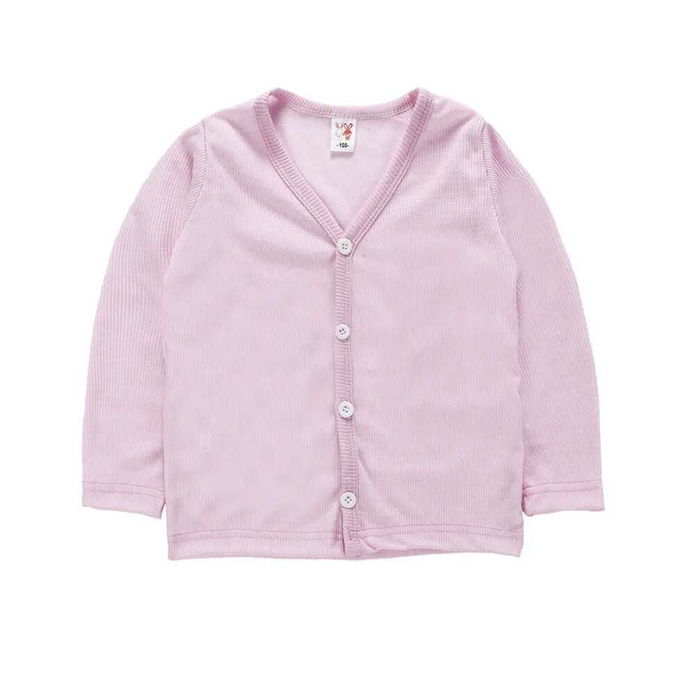 Pink Детский вязаный кардиган, блузка топ с длинными рукавами для девочек, детская одежда, верхняя одежда, толстовки - Цвет: Pink