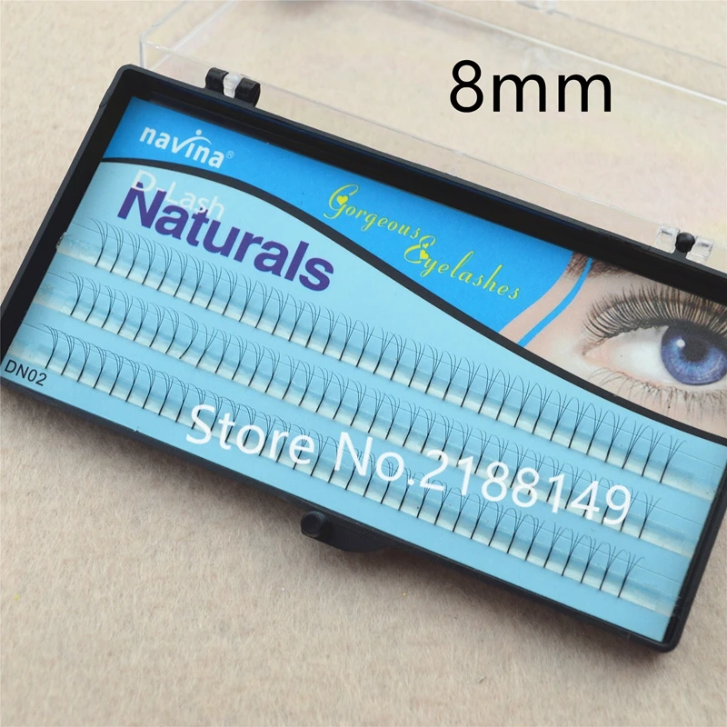 2018 3 trays Individual Black Mink Fake False Eyelashes Natural Long Extension Makeup Eye Lashes 8/10/12mm GD249 | Красота и здоровье