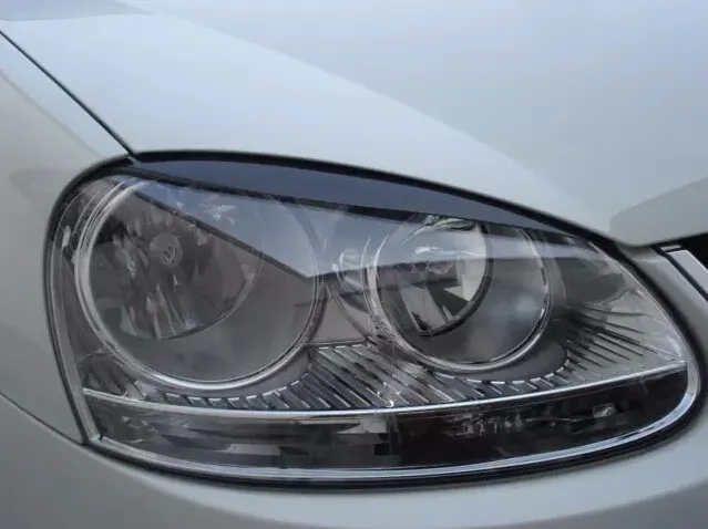 Карбоновые автомобильные передние фары веки фары брови Планки для Volkswagen VW MK5 Jetta& Golf 5 MK5 GTI 2005-2009