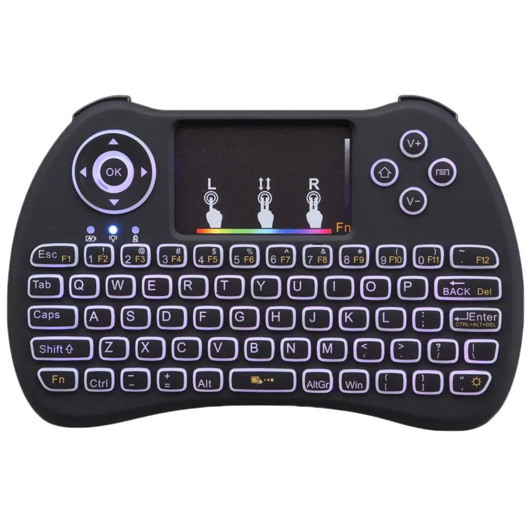 92 Keys 2.4GHz Backlit Wireless Touchpad Keyboard Mouse For PC/Television H9 keys wireless with Touchpad. | Компьютеры и офис