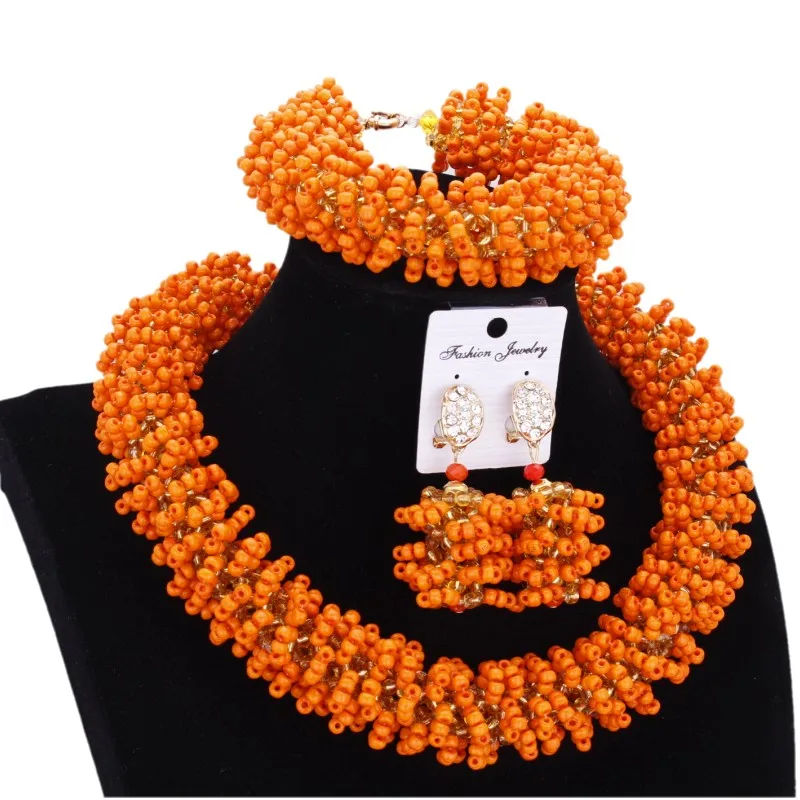 Дудо Fine Jewelry комплект золотые свадебные Цепочки и ожерелья комплект хрустальные бусины большие цветы ювелирные изделия наборы для Для женщин 3 ряда браслет