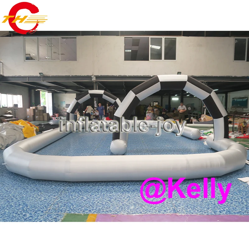 free air shipping inflatable track for sale durable go kart race cheap factory | Игрушки и хобби