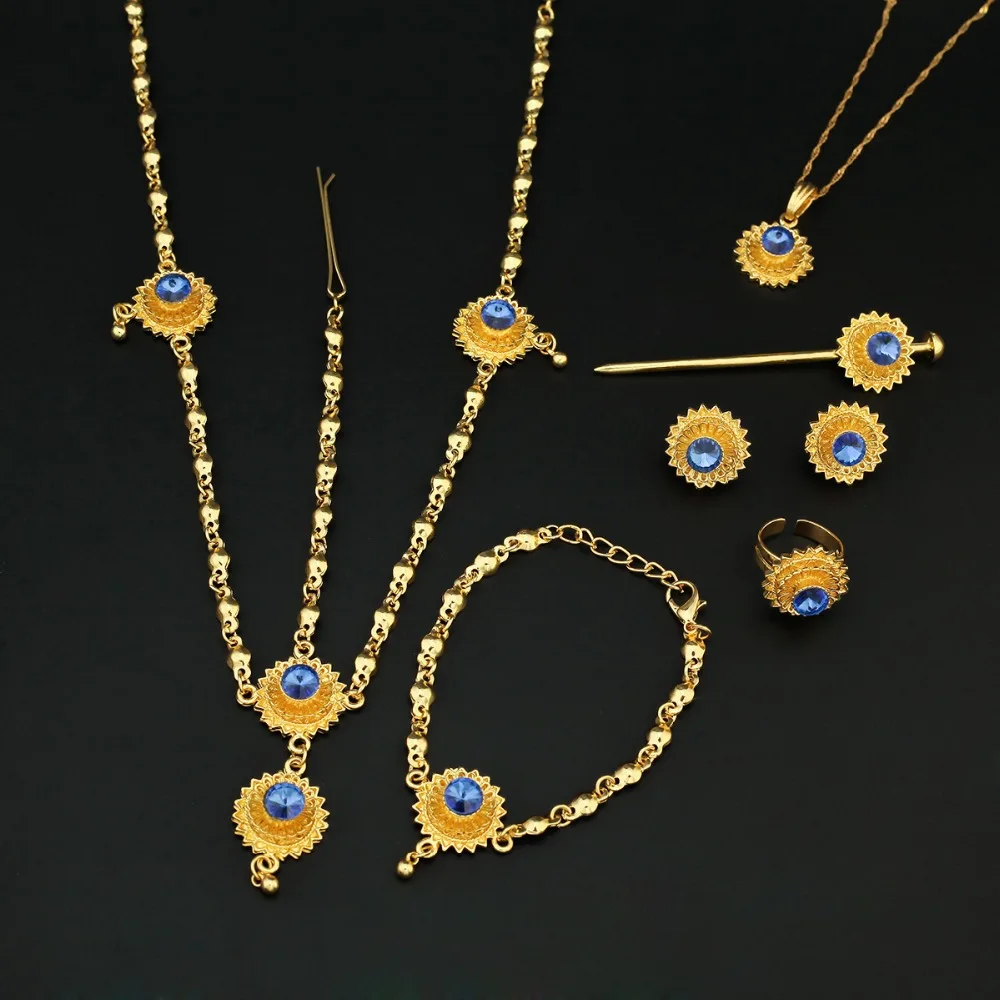 Ювелирные украшения из 24 каратного золота эфиопская Эритрея африканская хабеша