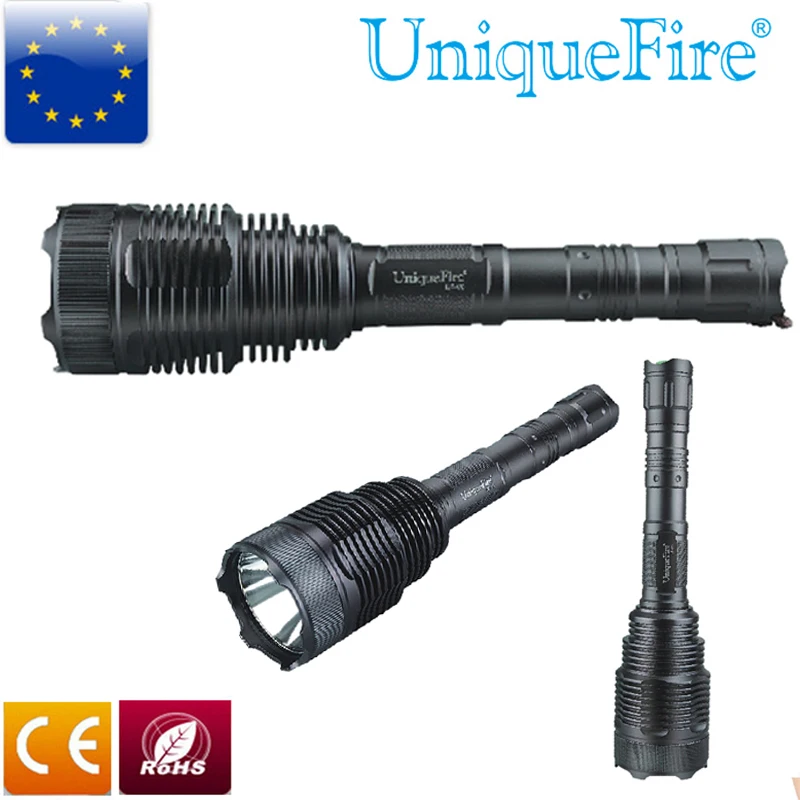 

UniqueFire 5 Mode Flashlight UF-V8 T6 1200LM Dark Gray Torch For 2*18650 Rechargeable Battery Led Lamp Waterproof Lanterna