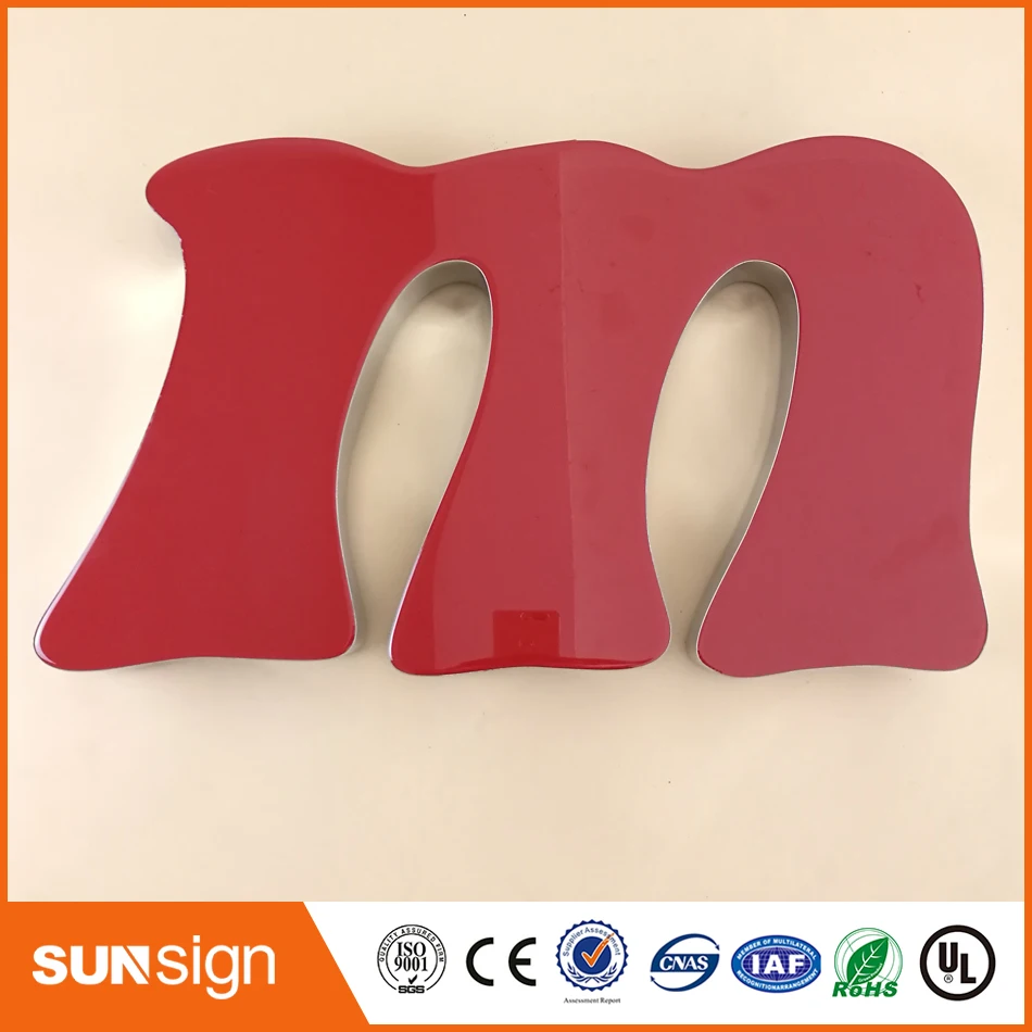 Водостойкие 3D светодиодные знаки буквы наружные Рекламные Знаки индивидуальные