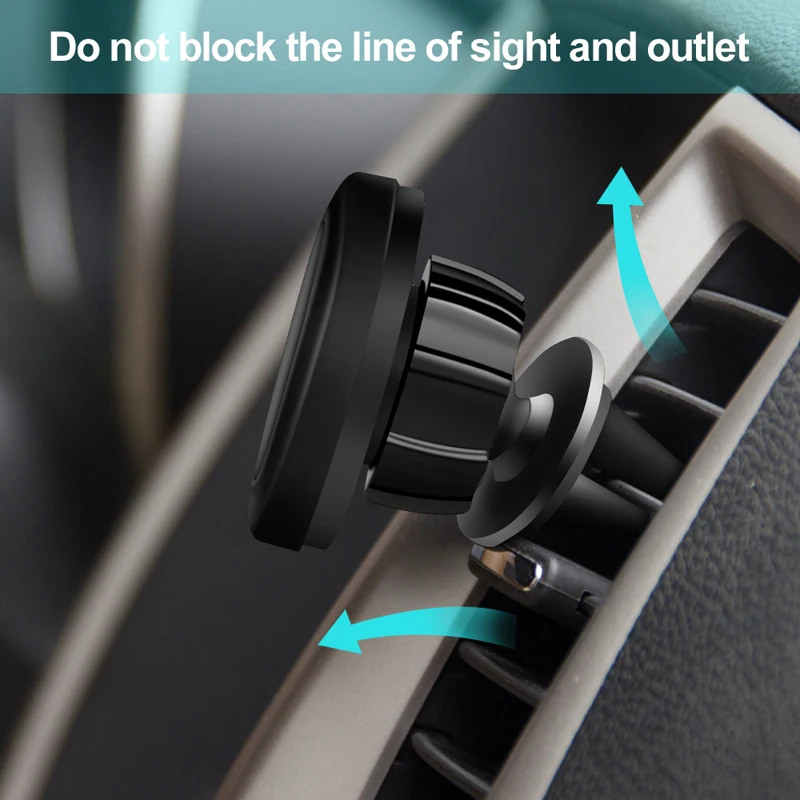 VIPATEY Magnetic Phone Car Holder Mount Universal Vent 360°Rotation for iPhone XR Samsung S10 HUAWEI LG | Мобильные телефоны и