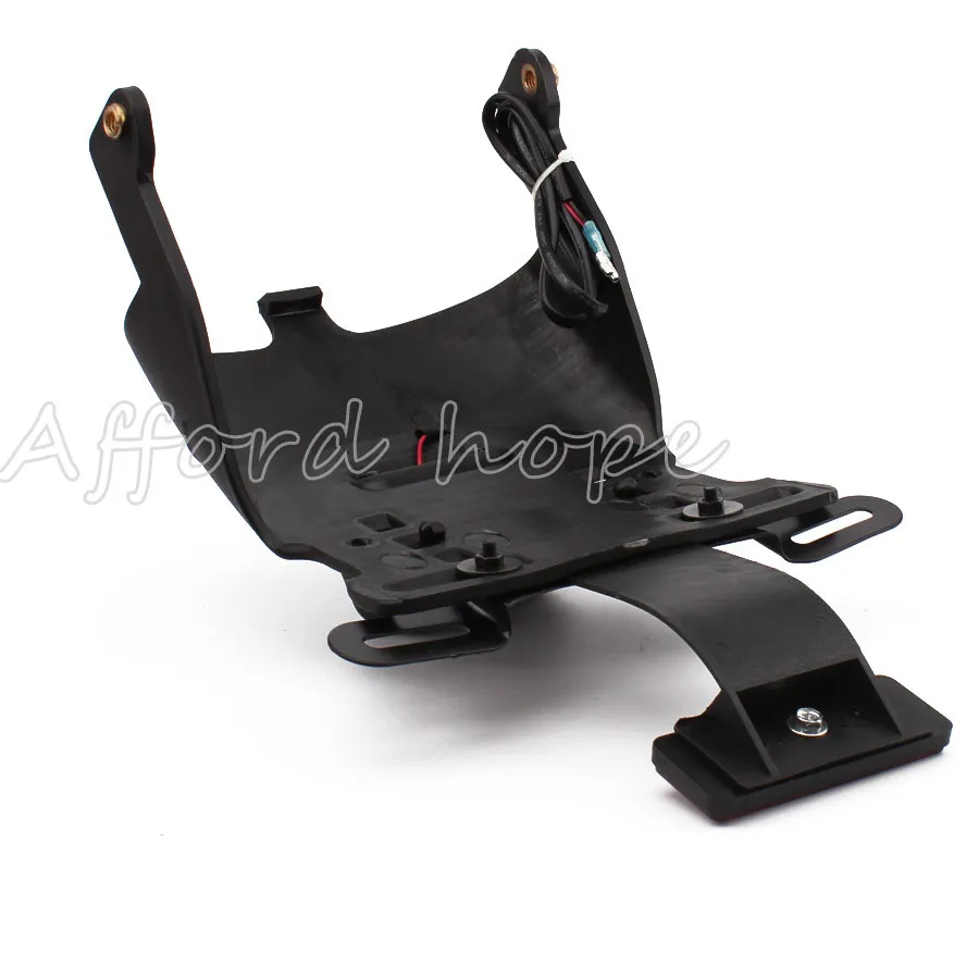 Для Harley Sportster XL 883 1200 48 04-14 черный 1 шт. заднее крыло мотоцикла крепление номерного знака Светодиодный светильник красные линзы