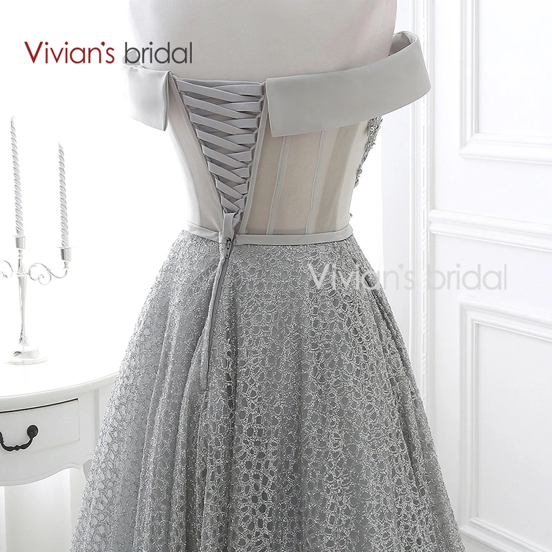 Vivian's Bridal спереди короткое длинное сзади платье для выпускного вечера Вечернее