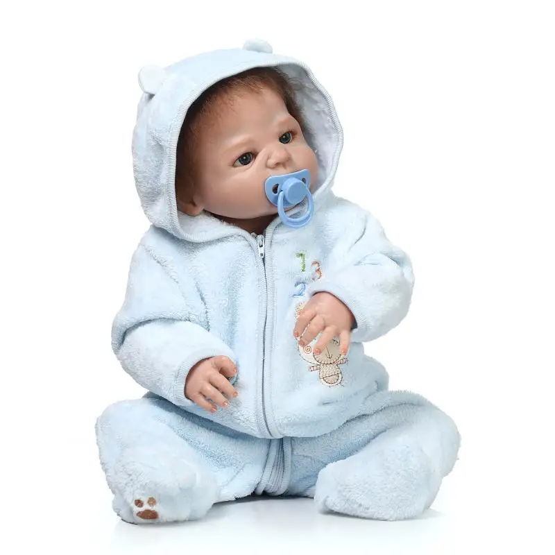 Силиконовая кукла Reborn boy Поддельные Детские куклы 23 дюйма для детей подарок bonecas