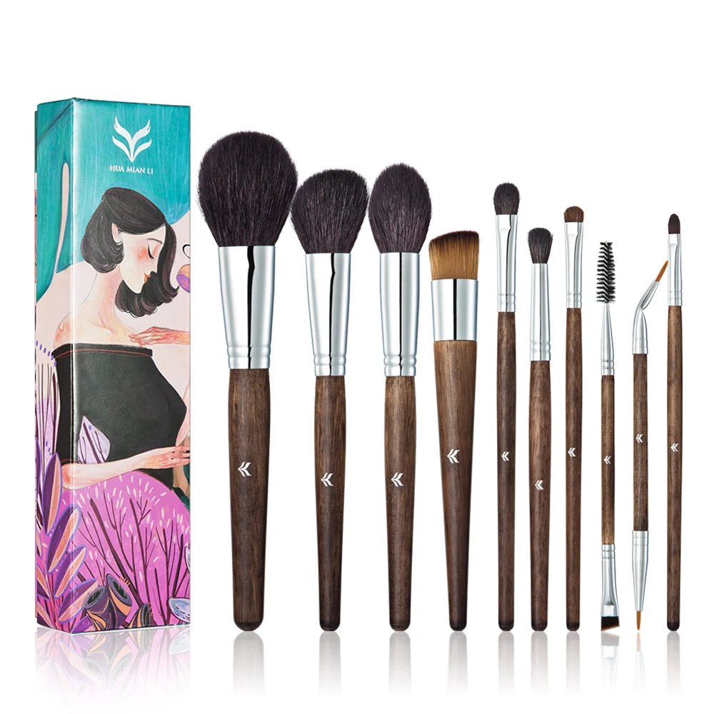 HUAMIANLI Single Blending/Contour/Cheek Blusher Powder Sector Makeup Brush Soft | Красота и здоровье