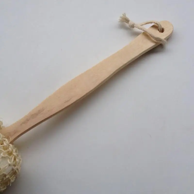 Домашняя щетка для ванной с длинной ручкой, Массажная щетка для сизаля, губка для мытья спины, щетка для душа