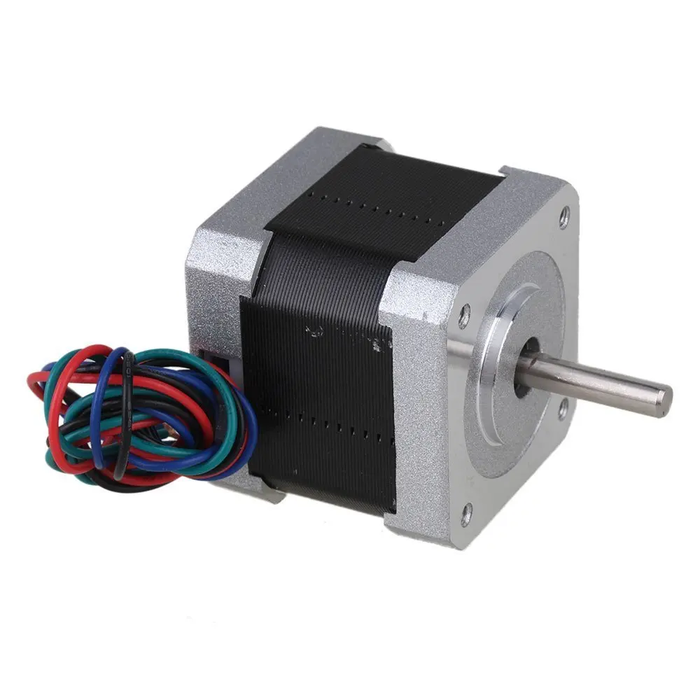 Серебряный 42 мм двухполярный проекционный шаговый двигатель 12 В постоянного