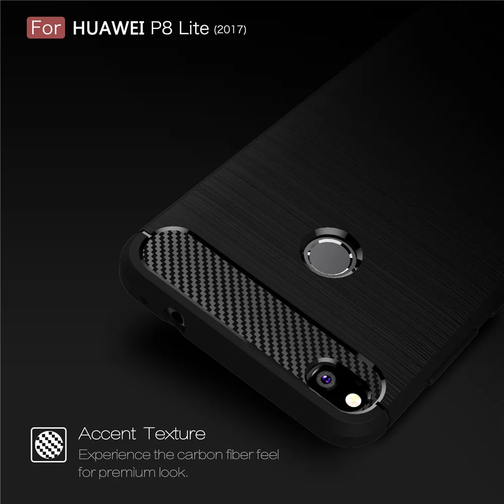 Armor Rubber Case for Huawei P8 Lite 2017 P8Lite pra-lx1 Funda Soft Silicone Back Cover Huawey Hawei P 8 |