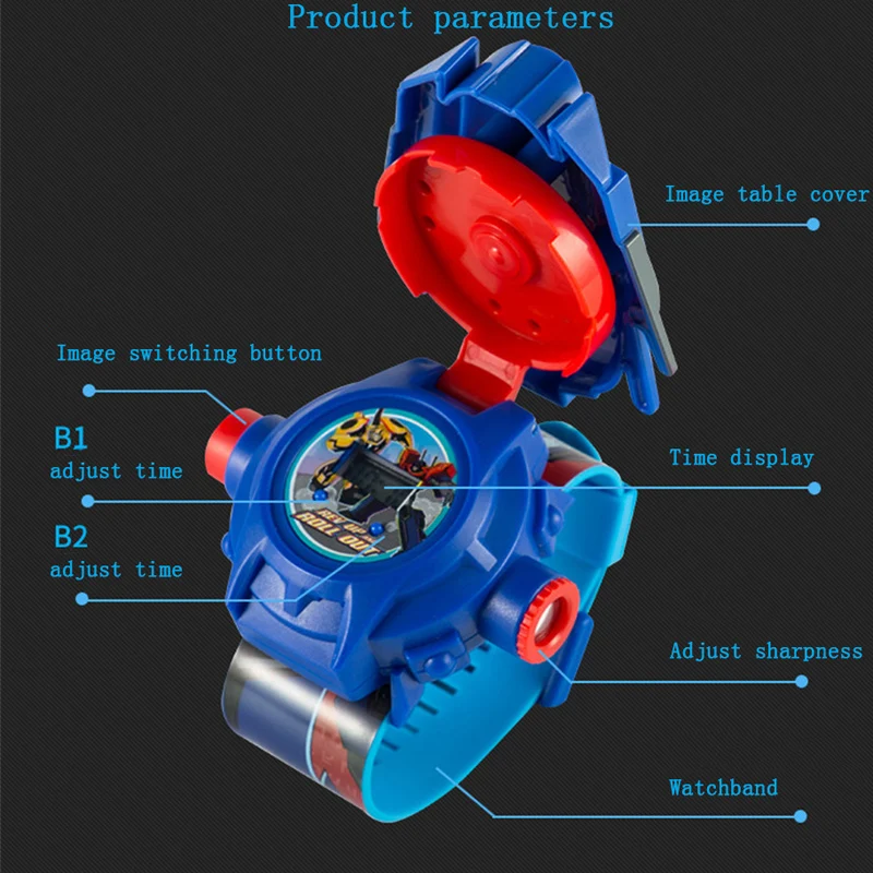 2019 модные детские 3D проекционные часы электронные для девочек и мальчиков