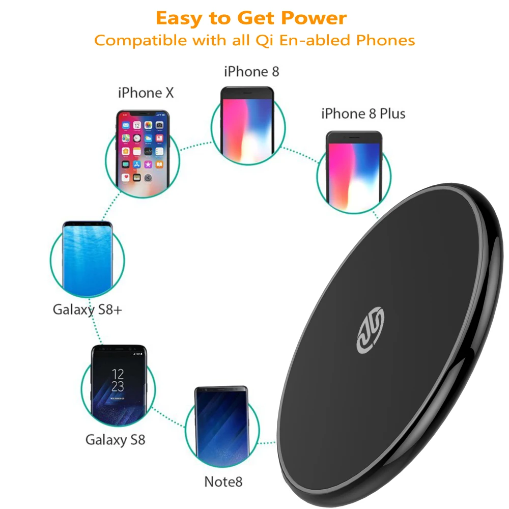 Twinbuys FC120 10 Вт Qi Быстрое беспроводное зарядное устройство для doogee s90 S60 ulefone armor 6E doogee bv9000 blackview bv9600 pro bv9700 pro
