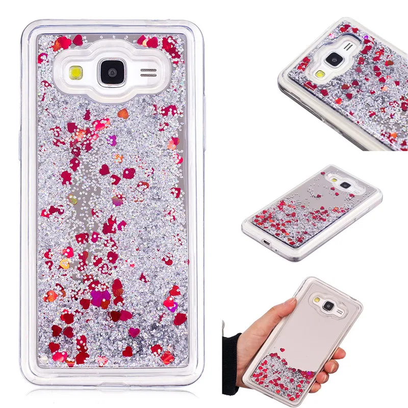 Динамический жидкий зыбучий песок блестящий чехол для телефона Samsung Galaxy Grand Prime