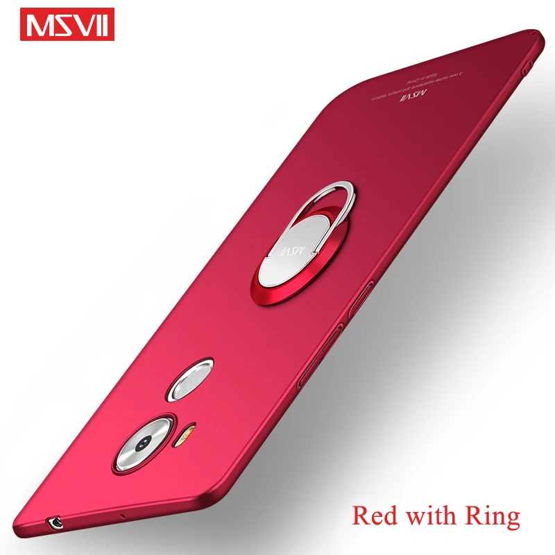 Red with Ring Чехол для huawei mate 8 MSVII, тонкий матовый чехол для huawei mate 8, металлический автомобильный держатель, задняя крышка для huawei mate 8, чехол - Цвет: Red with Ring