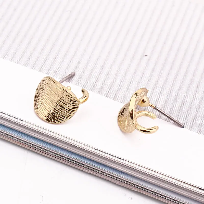 6 шт. Diy круглые серьги из золотого сплава с бусинами, подвески в виде капель для женщин, висячие серьги Oorbellen, ювелирный аксессуар C184